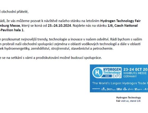 Pozvánka Hydrogen Technology Fair 2024